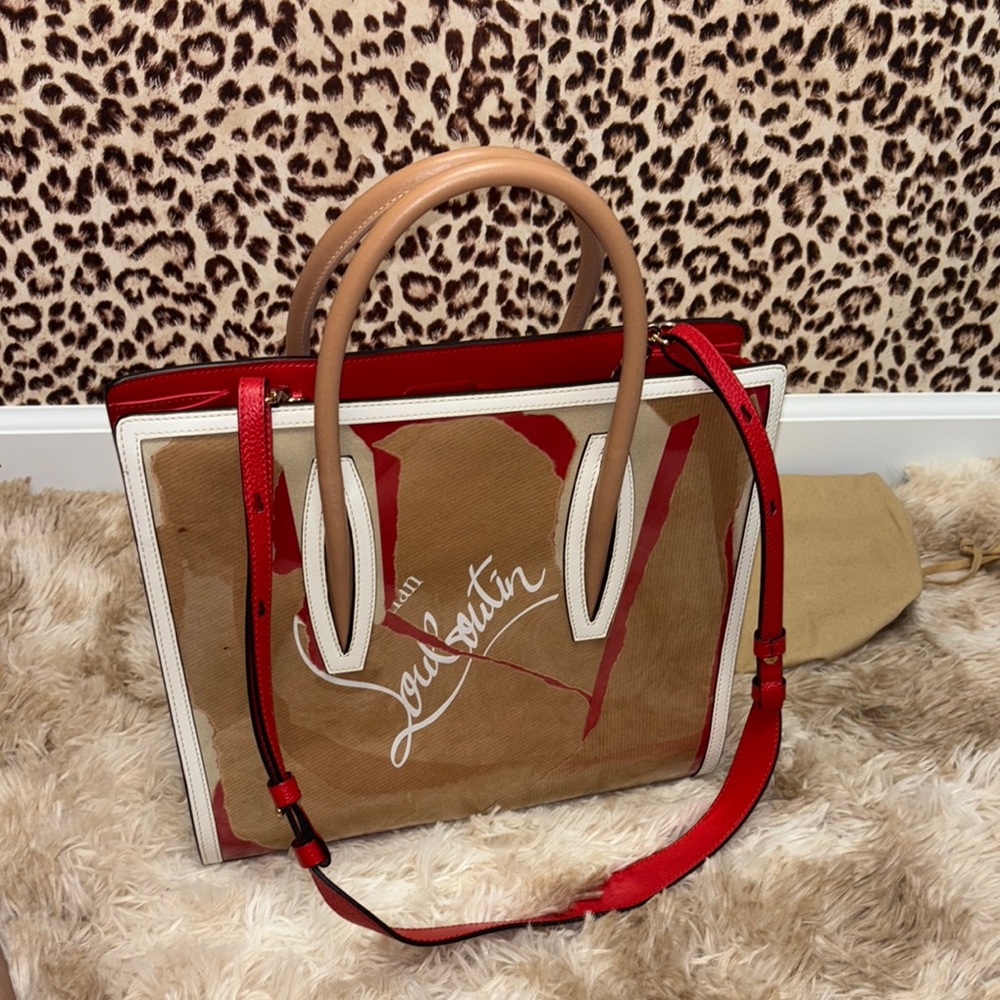 Christian Louboutin Paloma Kraft Medium Tote